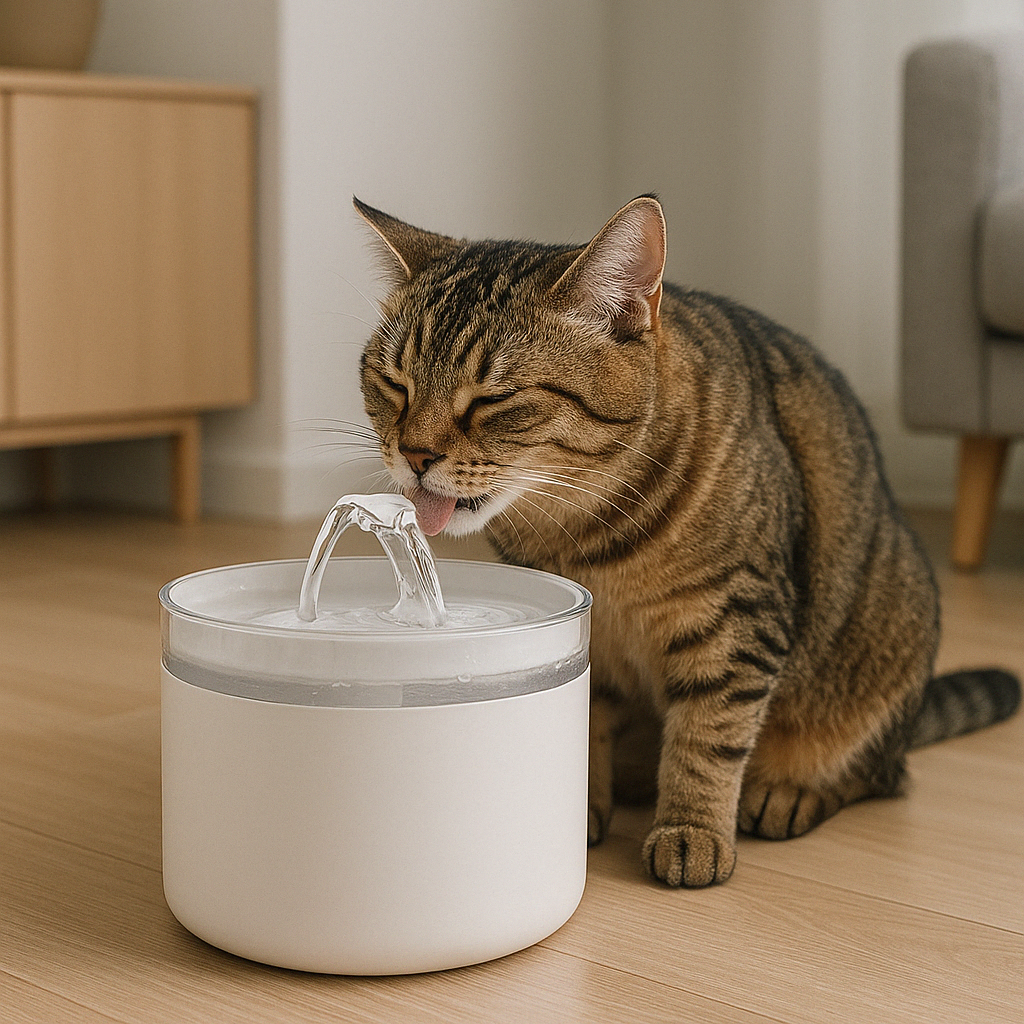 ¿Por qué es importante que tu gato tenga una fuente de agua automática?