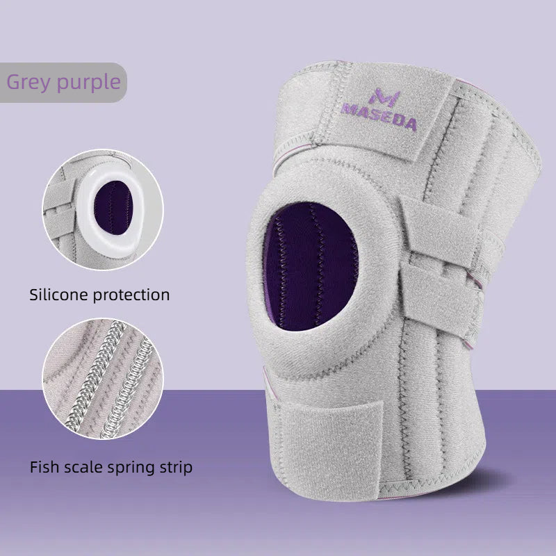 Rodillera Deportiva de Silicona – Estabilizadora de Rótula con Ajuste de Velcro