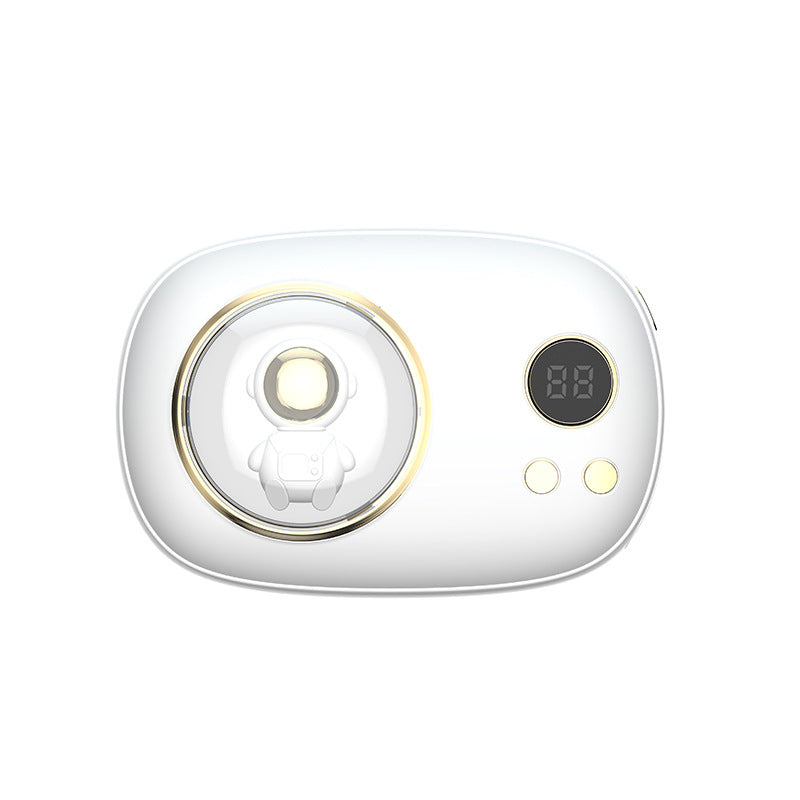 Mini Calienta Manos 2 en 1 con Pantalla de Números Espaciales | Calienta Manos y Cargador USB Compacto