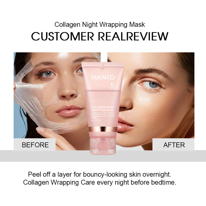 Máscara de Colágeno Tipo Peel-Off | Limpieza Profunda, Rejuvenecimiento e Hidratación Facial | Mascarilla de Noche