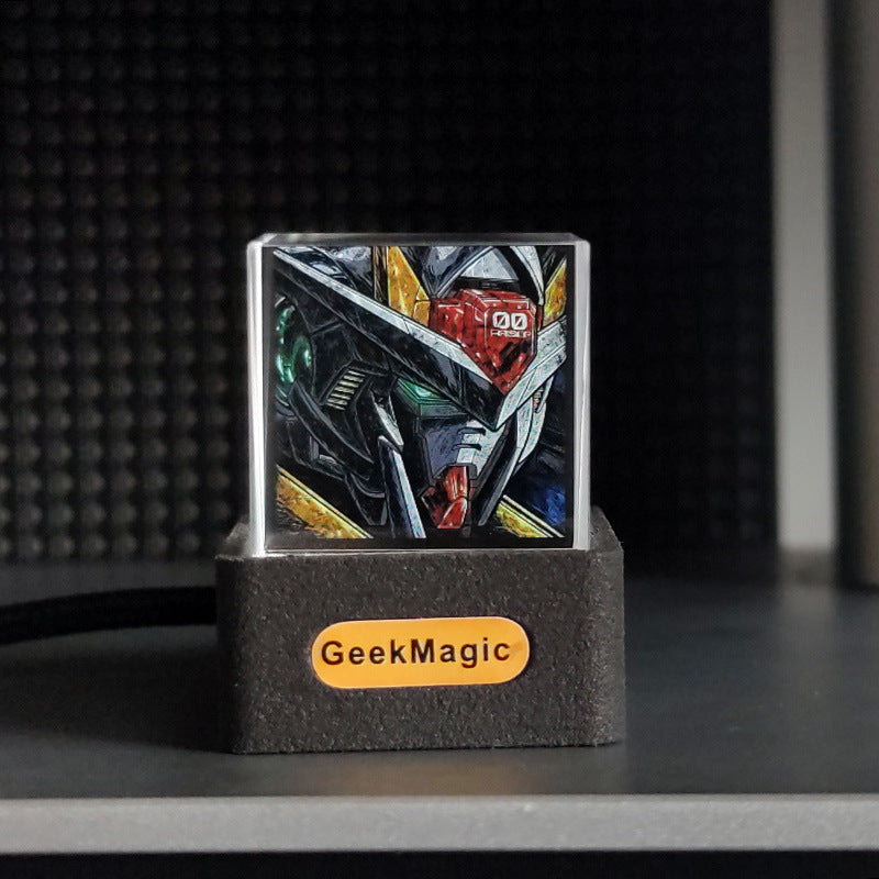 Mini Reloj Transparente con WiFi – Pantalla LCD, Decorativo y Moderno, Ideal para Escritorio