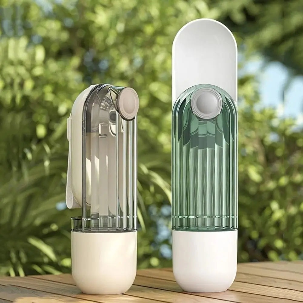 2-in-1 Portable Pet Bottle - Leak-Proof Water and Feeder for Dogs and Cats