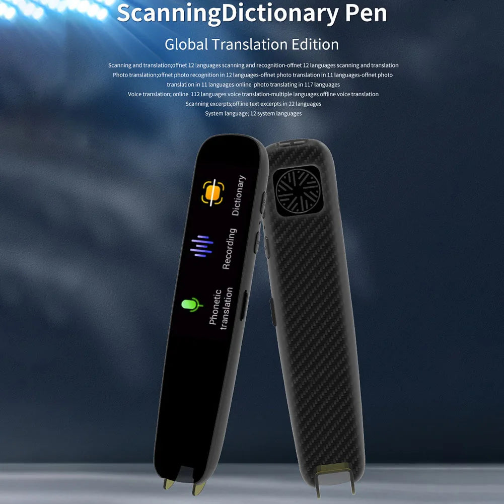 Lector Inteligente AI Traductor de Voz Portátil – Bolígrafo Escáner con WiFi para Traducción en 112 Idiomas, Ideal para Dislexia y Autismo