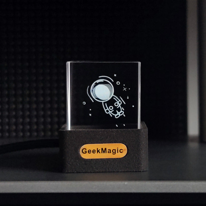 Mini Reloj Transparente con WiFi – Pantalla LCD, Decorativo y Moderno, Ideal para Escritorio