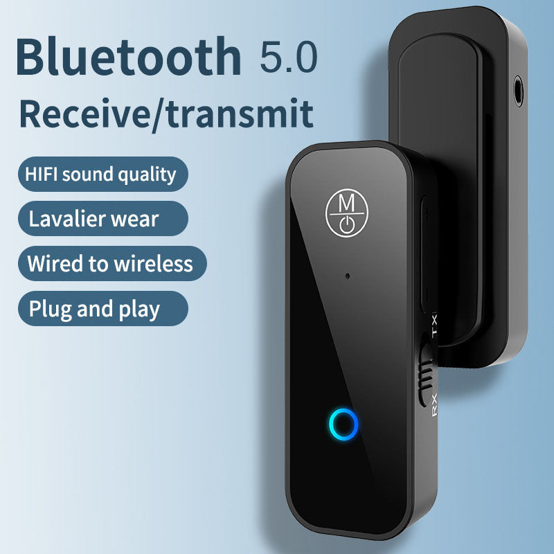 Adaptador Bluetooth B28 2 en 1 | Receptor de Audio Inalámbrico para Vehículos y Equipos 3.5mm