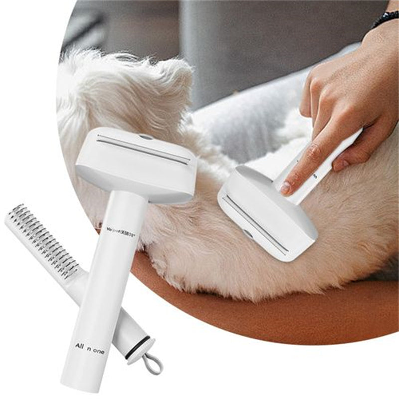 3-in-1 Pet Brush – Detangles, Combs, and Removes Loose Hair
