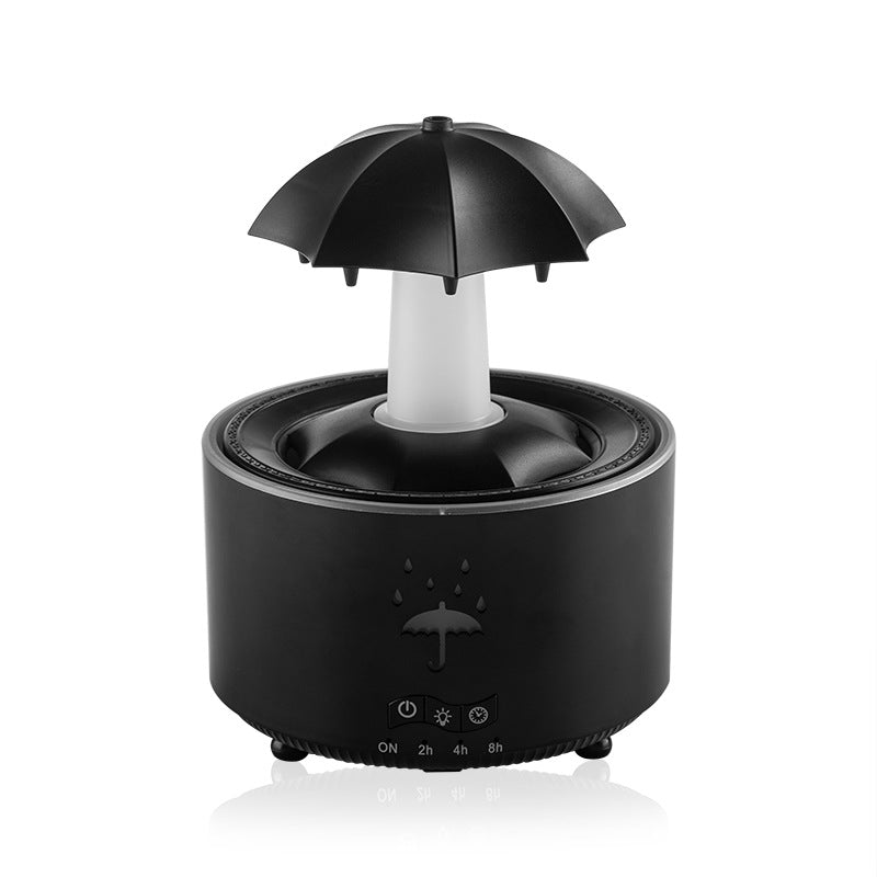 Humidificador de gotas de agua con luz arcoíris y control remoto, humidificador de escritorio de niebla pesada para aromaterapia y hogar