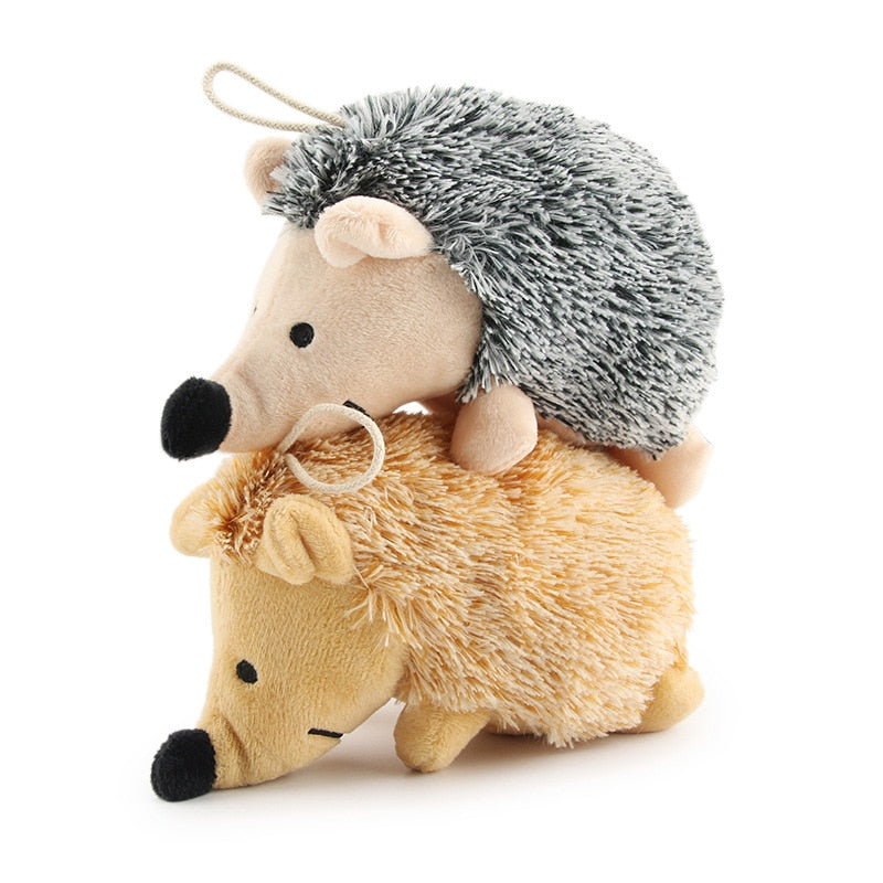 Juguete de Erizo de Felpa Suave para Perros – Juguete Interactivo con Sonido para Morder, Resistente y Divertido para Perros Pequeños y Grandes