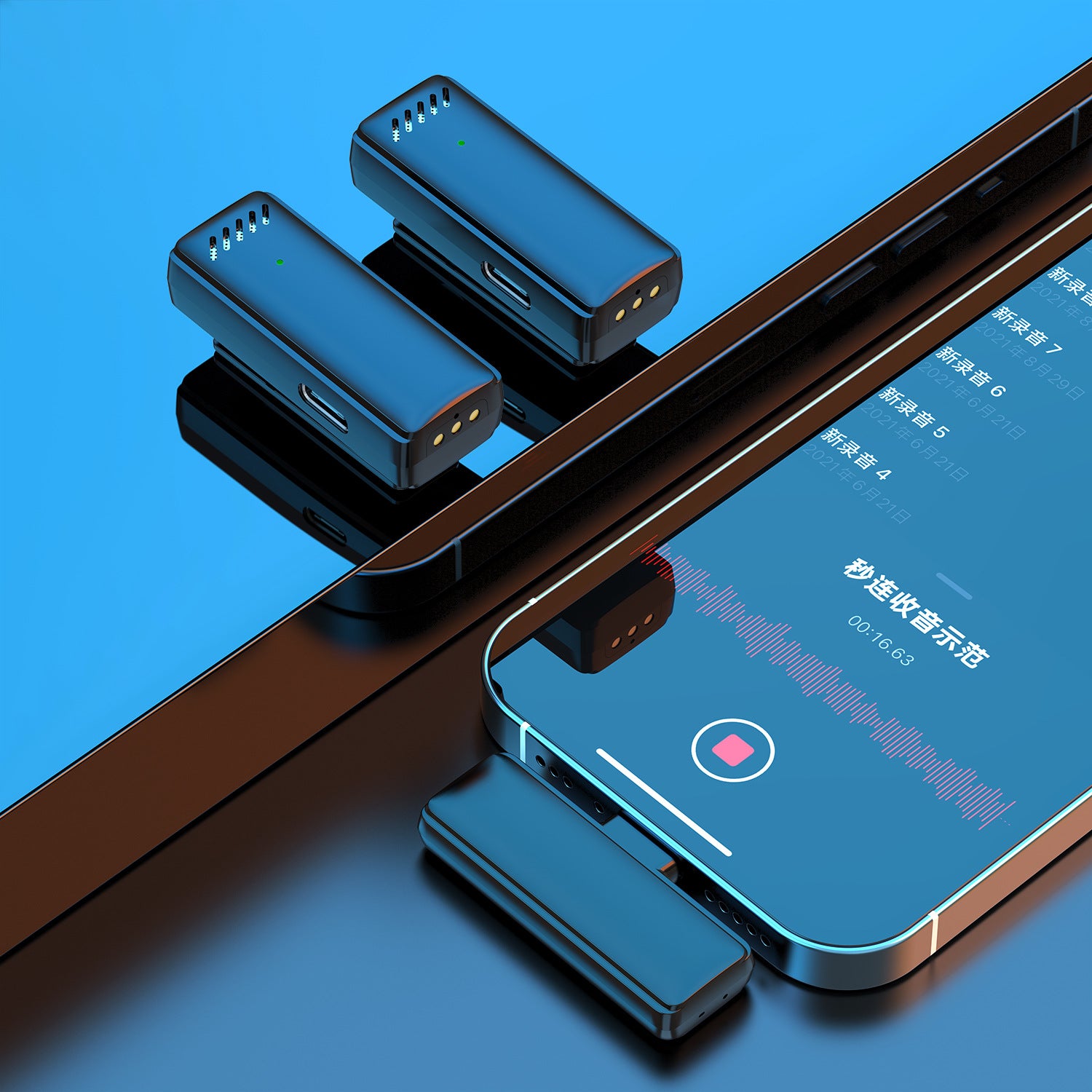 Micrófono Lavalier Inalámbrico 2.4G con Reducción Inteligente de Ruido | Micrófono Profesional para Transmisiones en Vivo y Grabaciones