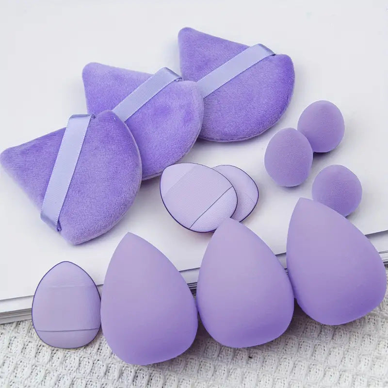 Set de 12 Esponjas de Maquillaje – Suaves, para Base y Corrector, Herramientas de Belleza Profesionales