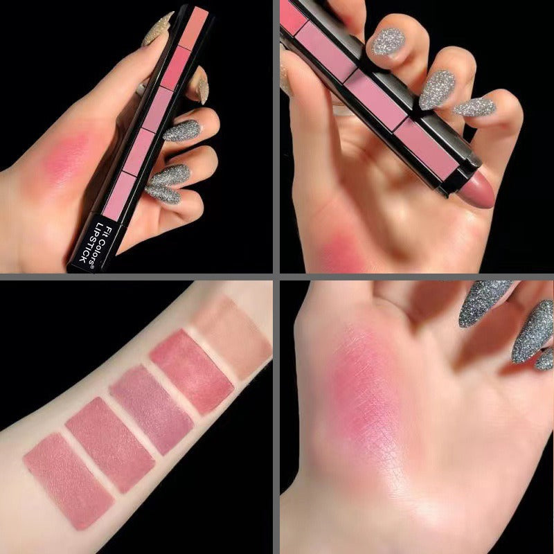 Set de 5 Labiales Matte Velvet – Impermeables, Duraderos y de Colores Vibrantes