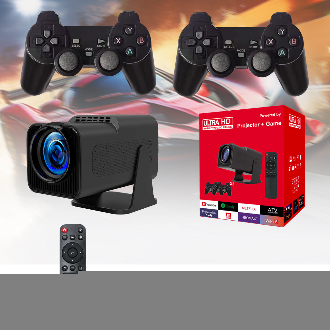 Proyector Android 4K Full HD 1080P 180 Grados MP3 Juegos 32GB F600 Proyector Portátil Inalámbrico para Exteriores