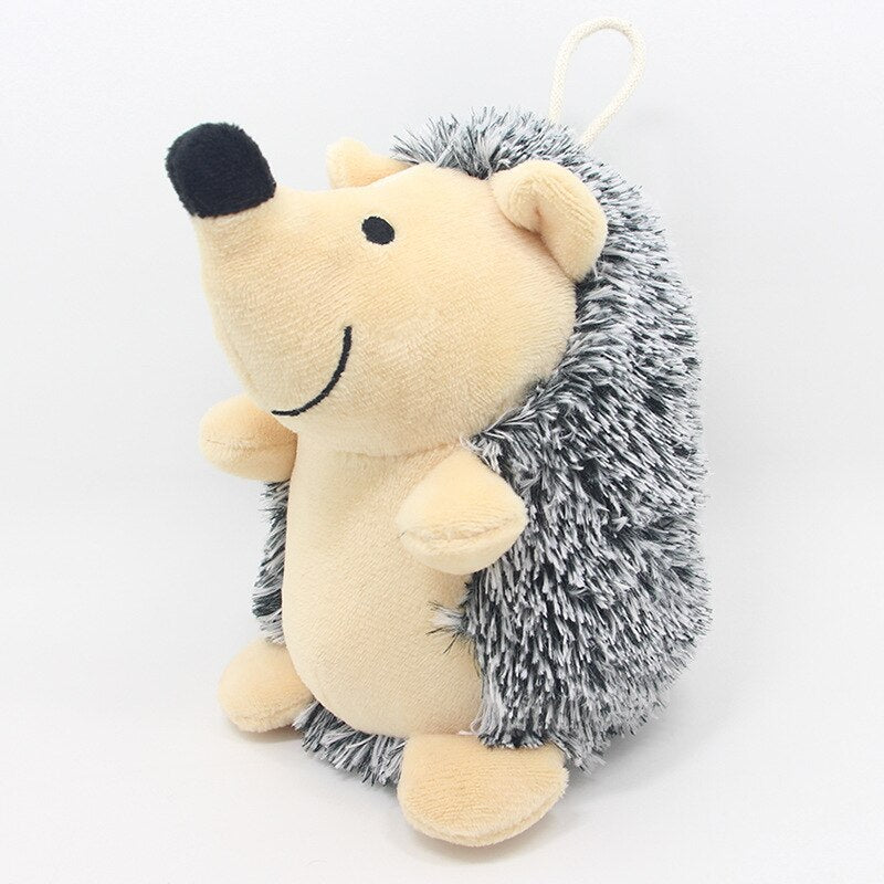 Juguete de Erizo de Felpa Suave para Perros – Juguete Interactivo con Sonido para Morder, Resistente y Divertido para Perros Pequeños y Grandes