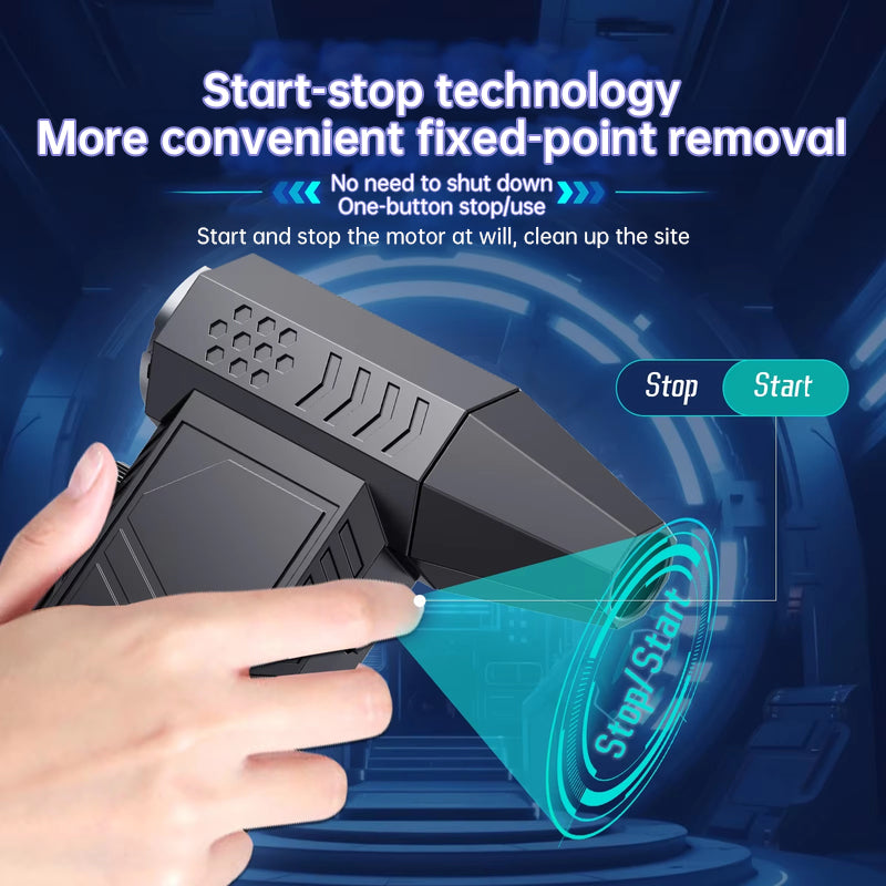 Mini-Turbo-Jet-Ventilator mit 360.000 U/min – Tragbarer Hochgeschwindigkeits-Kanalreinigungsventilator ohne Bürsten