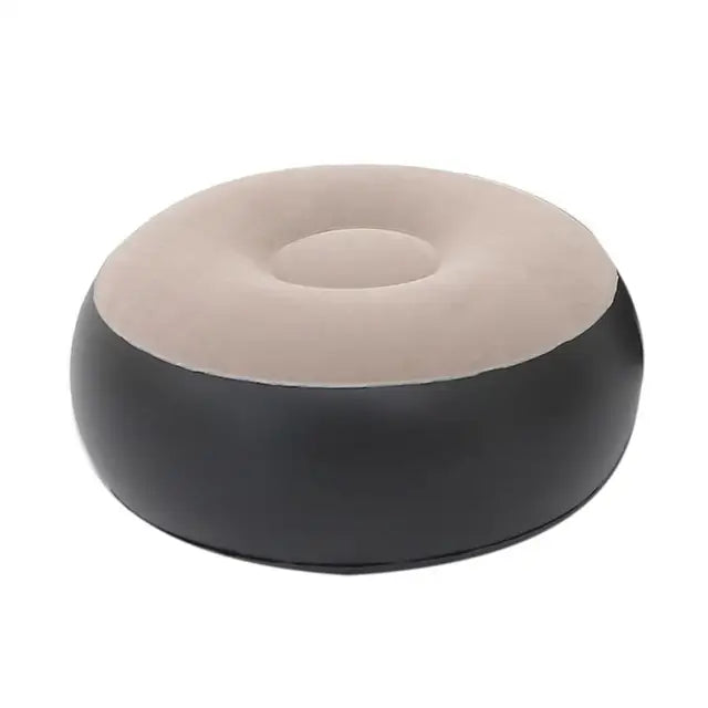 Sofá Inflable con Taburete para Piernas – Silla de Descanso Portátil para Hogar y Exterior