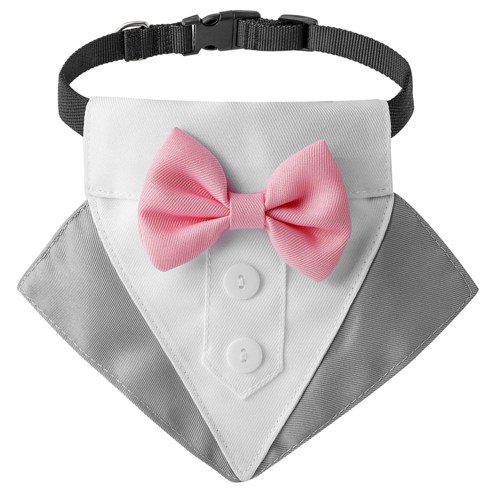 TANPOPO Dreieckiges Hundehalstuch – Britischer Hochzeitsanzug-Stil