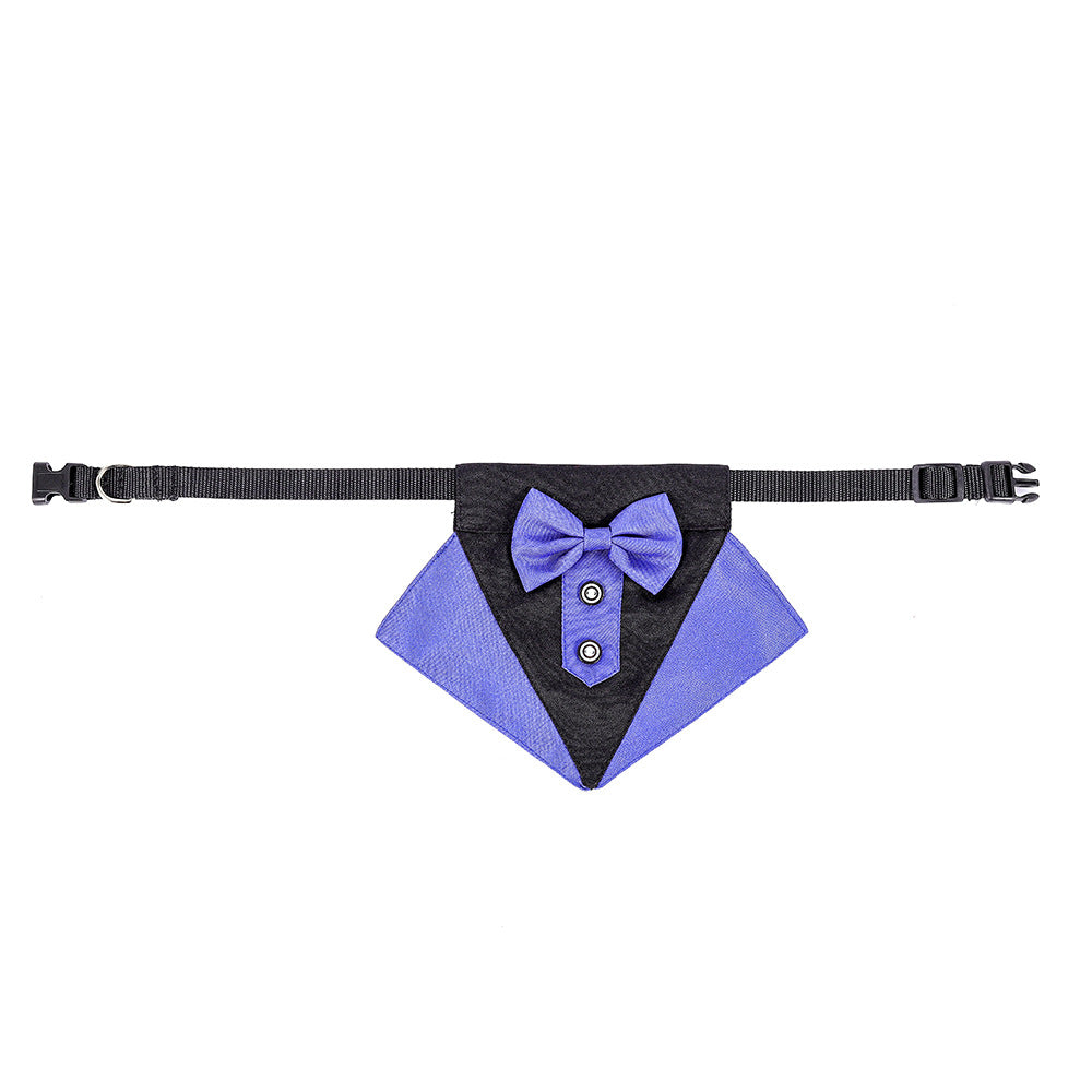 TANPOPO Dreieckiges Hundehalstuch – Britischer Hochzeitsanzug-Stil