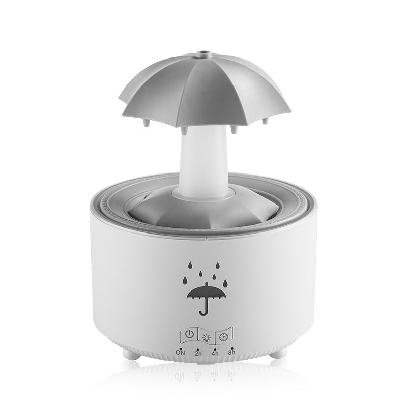 Humidificador de gotas de agua con luz arcoíris y control remoto, humidificador de escritorio de niebla pesada para aromaterapia y hogar