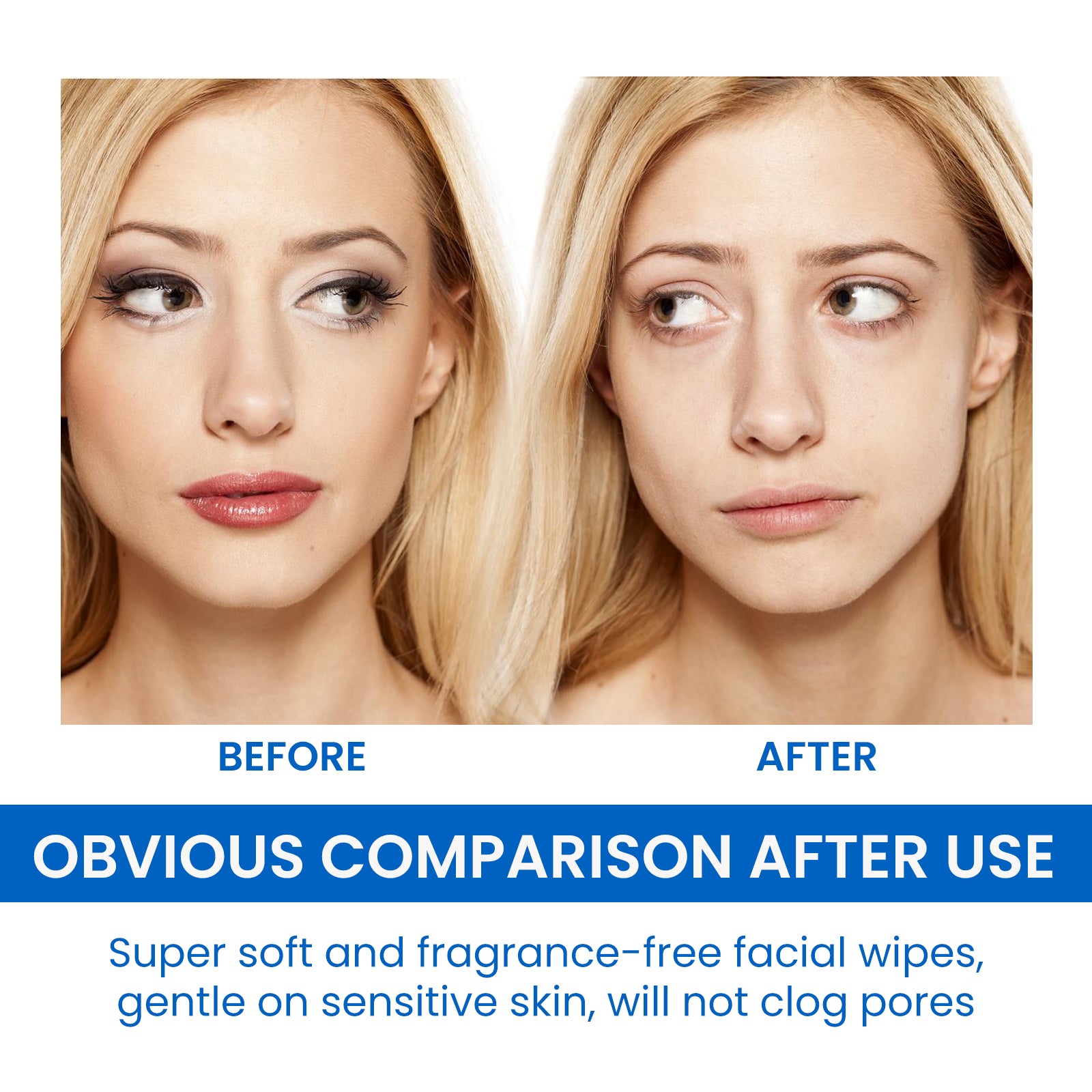 Toallitas Desmaquillantes Suaves | Limpieza Profunda para Rostro, Ojos y Labios | No Irritante y Refrescante