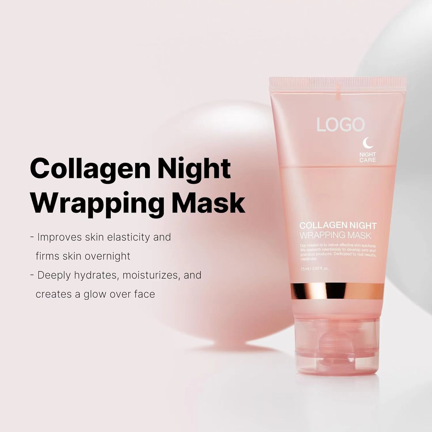 Máscara de Colágeno Tipo Peel-Off | Limpieza Profunda, Rejuvenecimiento e Hidratación Facial | Mascarilla de Noche