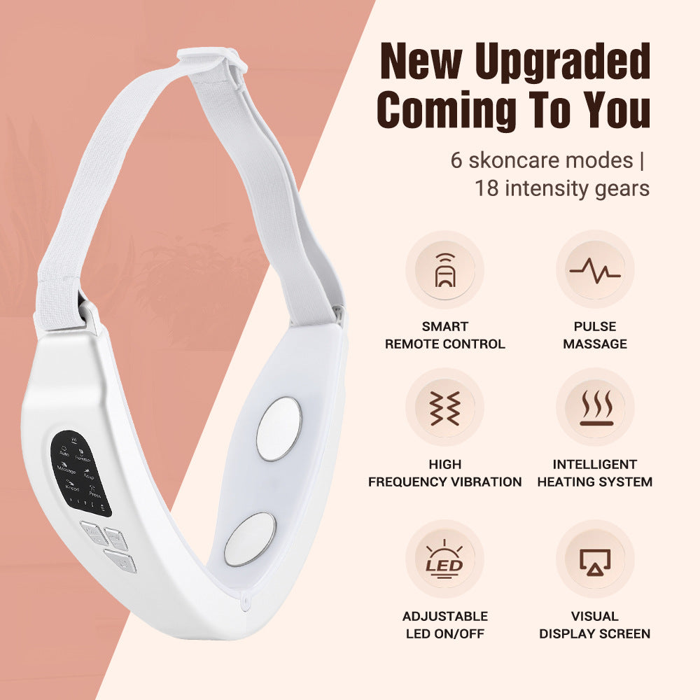 EMS Facial Firming Device with Color Light | Facial Massage and Hot Compress for V-Shape