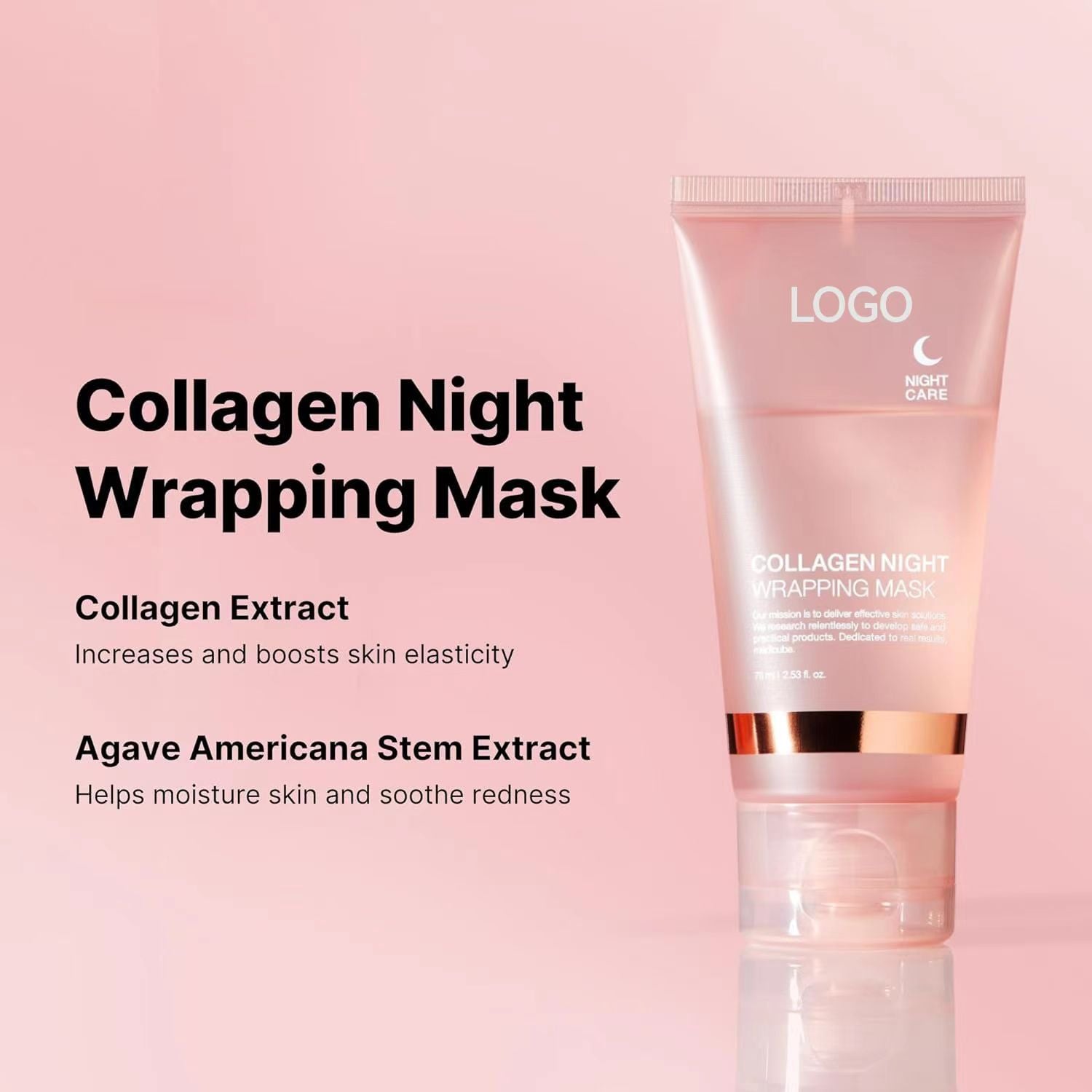 Máscara de Colágeno Tipo Peel-Off | Limpieza Profunda, Rejuvenecimiento e Hidratación Facial | Mascarilla de Noche