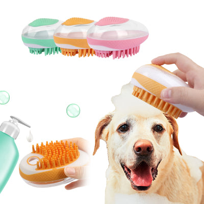 Cepillo de Baño 2 en 1 para Perros y Gatos – Masaje SPA y Limpieza Profunda
