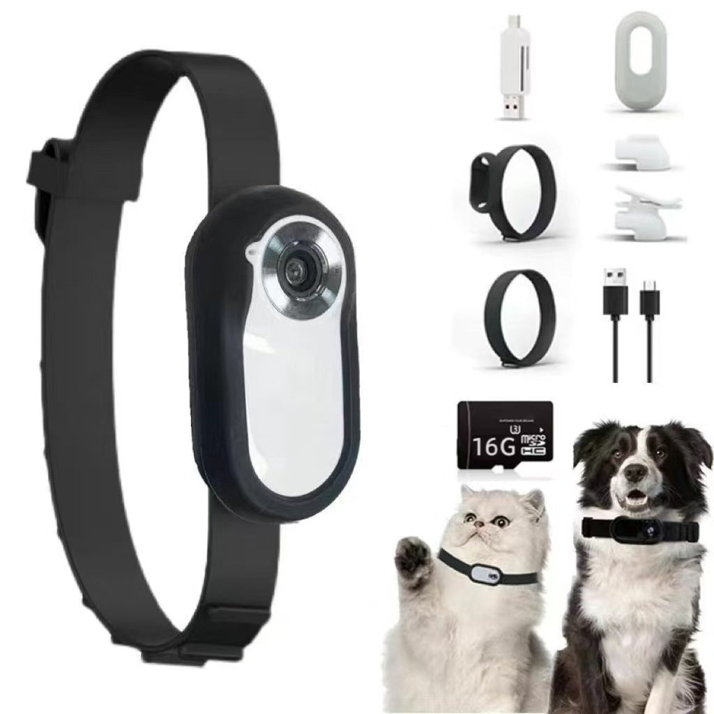 Cámara Portátil Magnética con Clip para Collar – Cámara Deportiva HD para Mascotas, Ciclismo y Actividades al Aire Libre