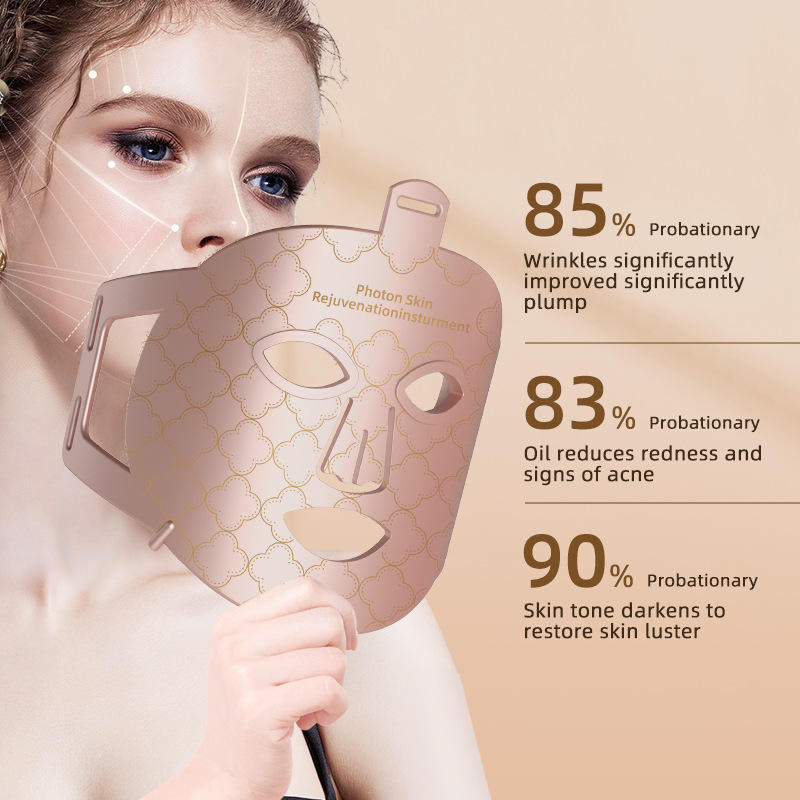 Máscara LED de Silicona con 8 Colores | Terapia de Luz para el Cuidado Facial