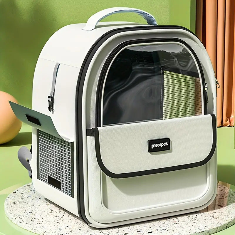 Mochila Portátil para Mascotas – Bolsa con Apertura Lateral para Gatos, Ideal para Salidas al Aire Libre