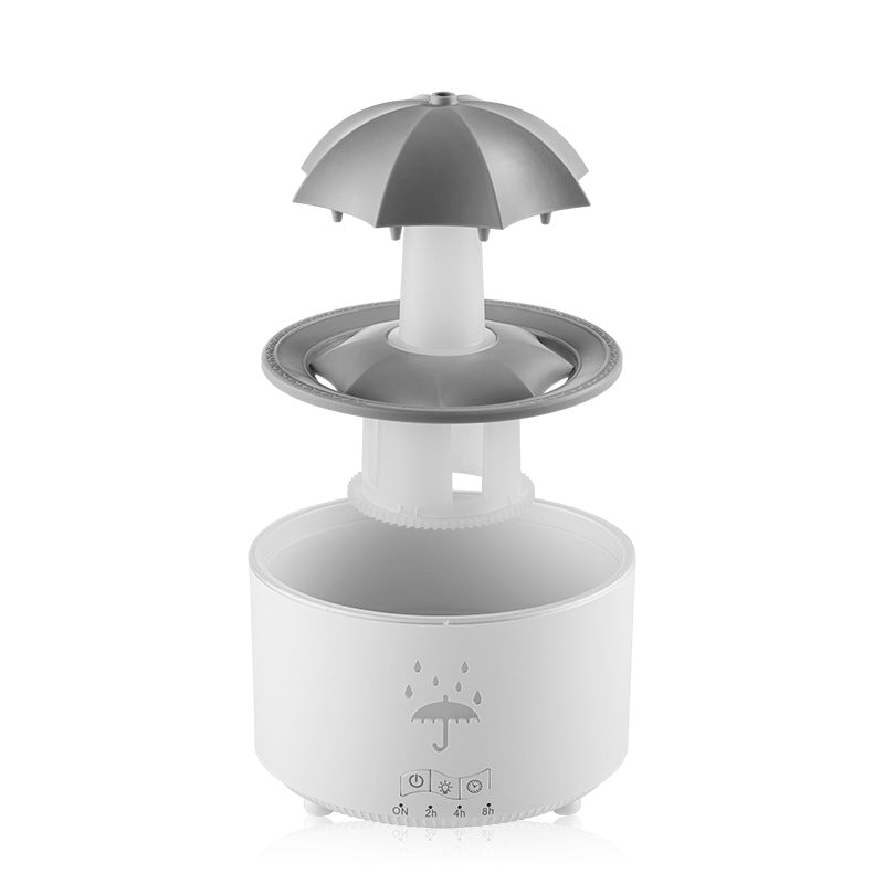 Humidificador de gotas de agua con luz arcoíris y control remoto, humidificador de escritorio de niebla pesada para aromaterapia y hogar