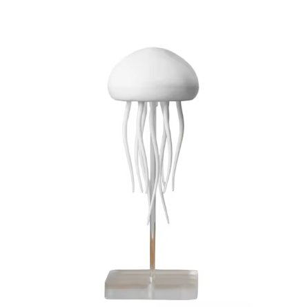 Lámpara de Medusas Controlada por Voz, Lámpara Nocturna de Ambiente, Tentáculos Flexibles con Gradiente de Colores, Batería Recargable