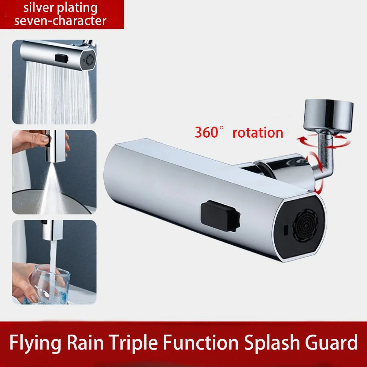 360° Extendable Faucet Nozzle – Saves Water and Rotates in All Directions